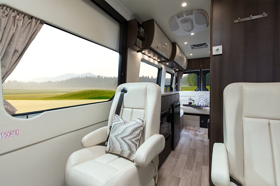 2015 Free Spirit TE Shown in Espresso Brown Cabinetry with Optional Glamour Package.