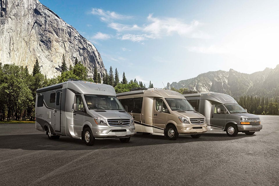 2016 Leisure Travel Vans lineup.
