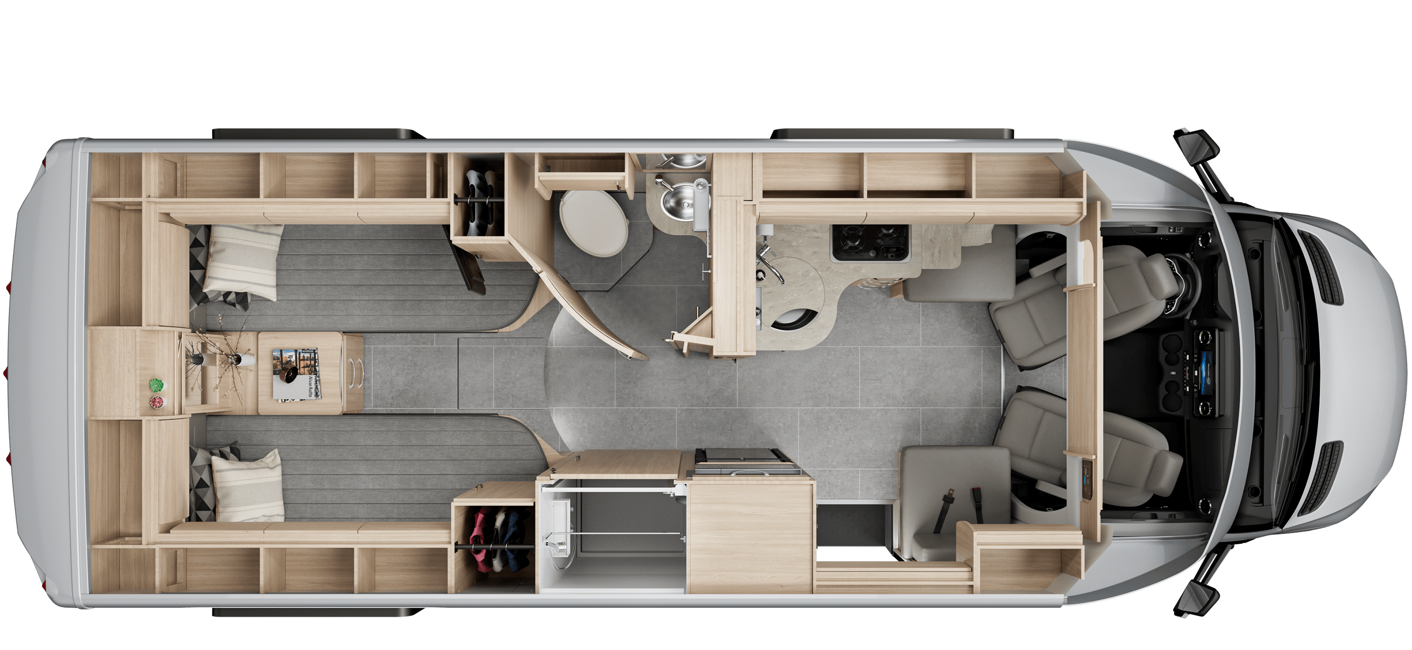 Unity Twin Bed Floorplan