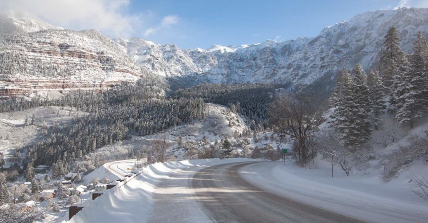 a winter road