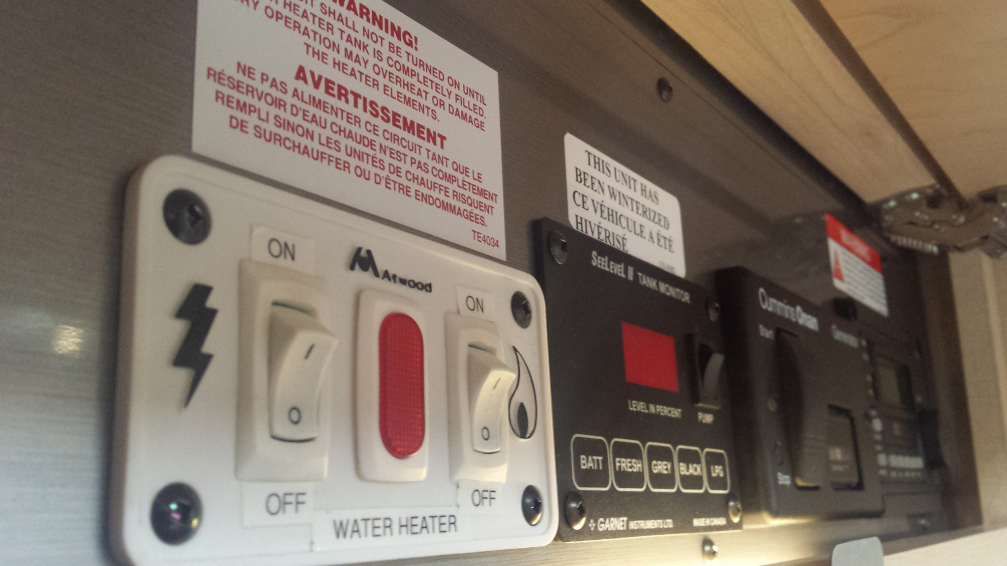 forest river rv control panel