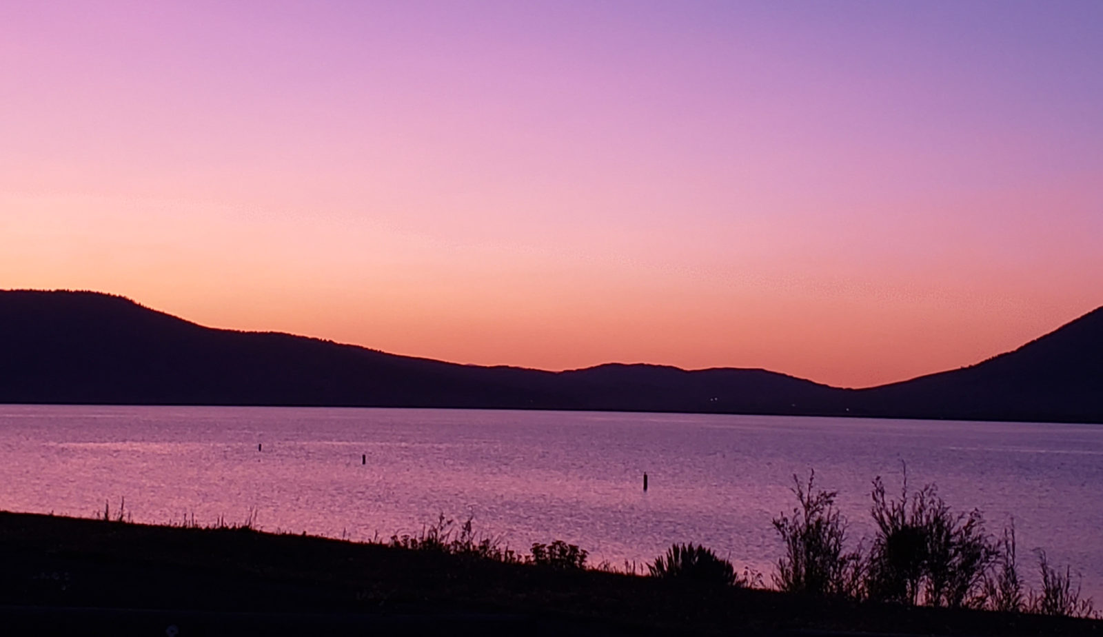 Sunset over Henry's Lake, Idaho