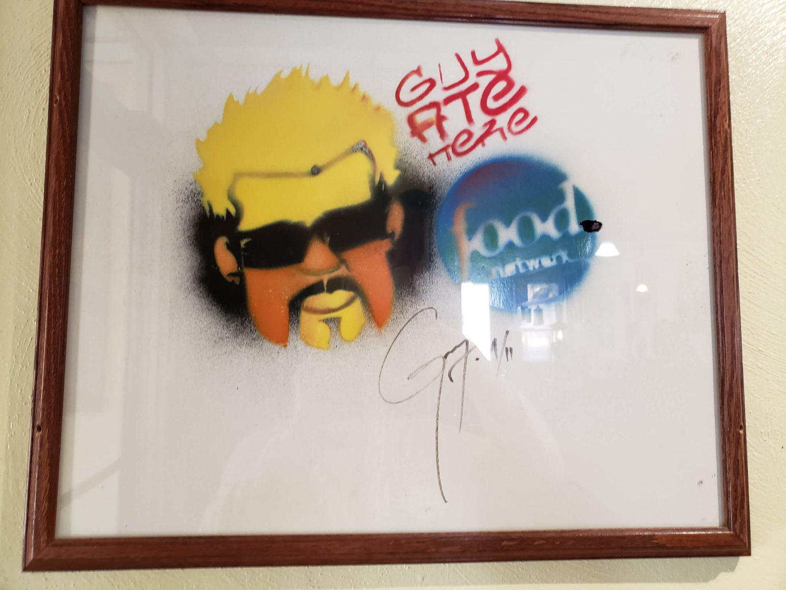 Diners Drive ins and Dives painting at The Beach Pub Va Beach