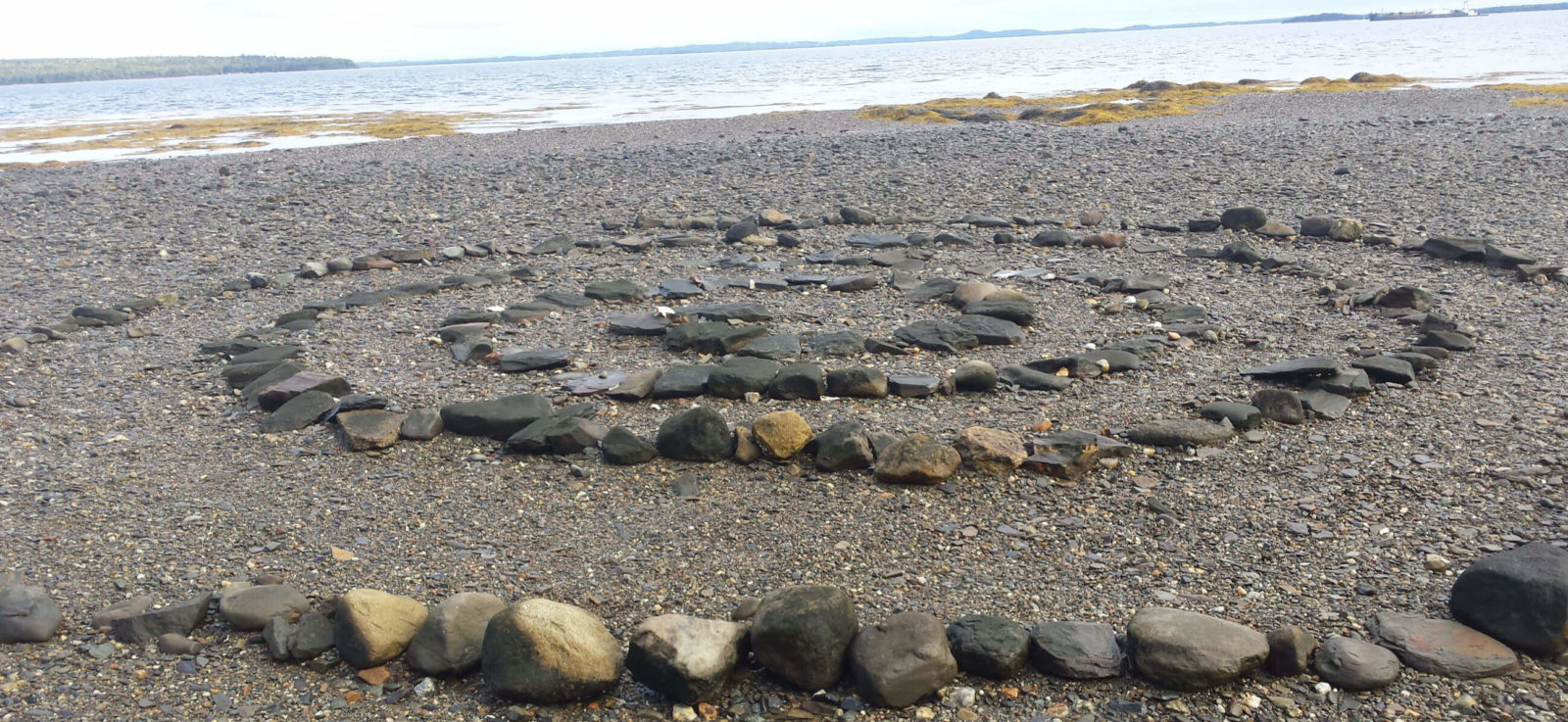 Rock labyrinth on Penobscot Bay