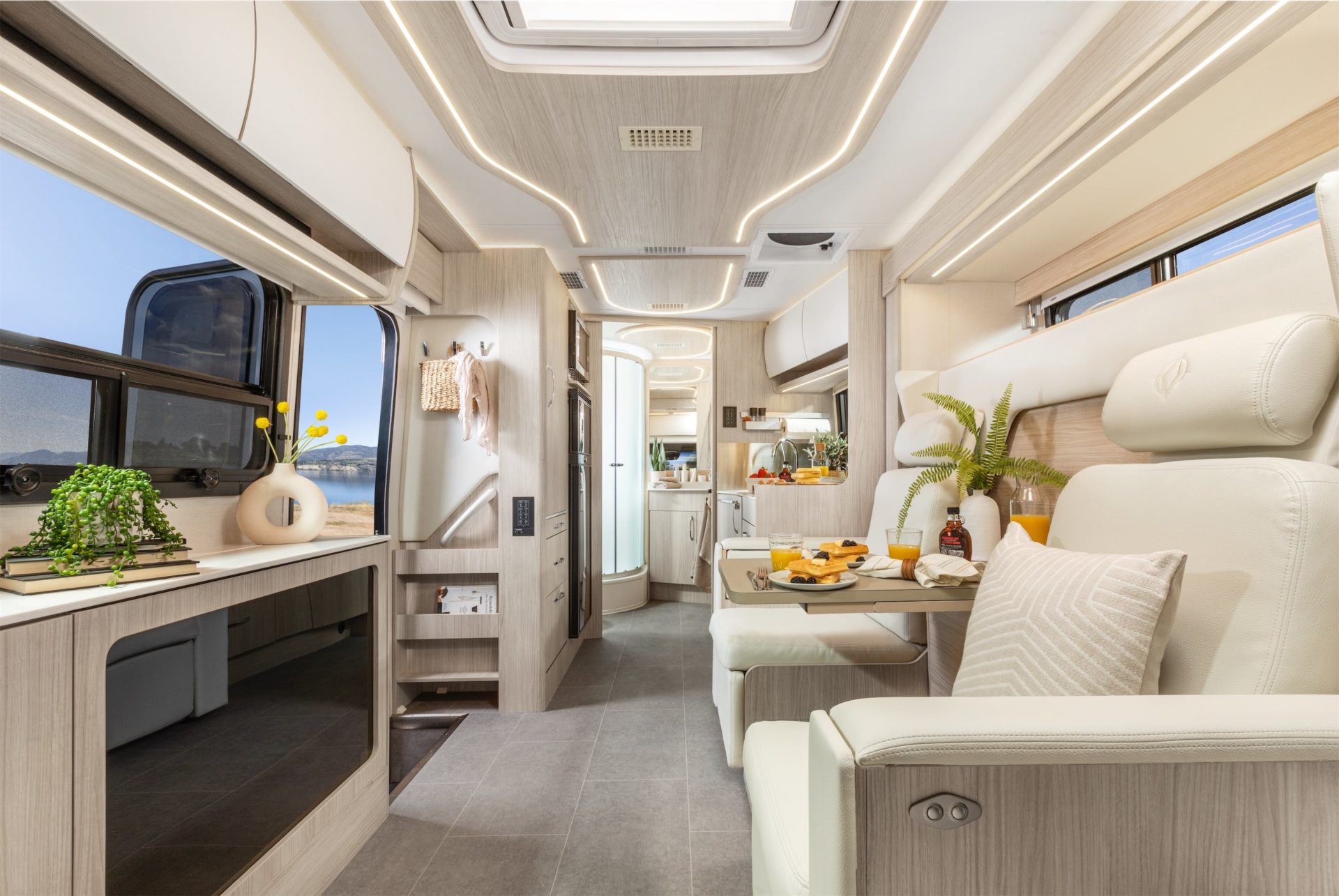 Leisure Travel Vans Unveils NextGeneration Murphy Bed Lounge Models