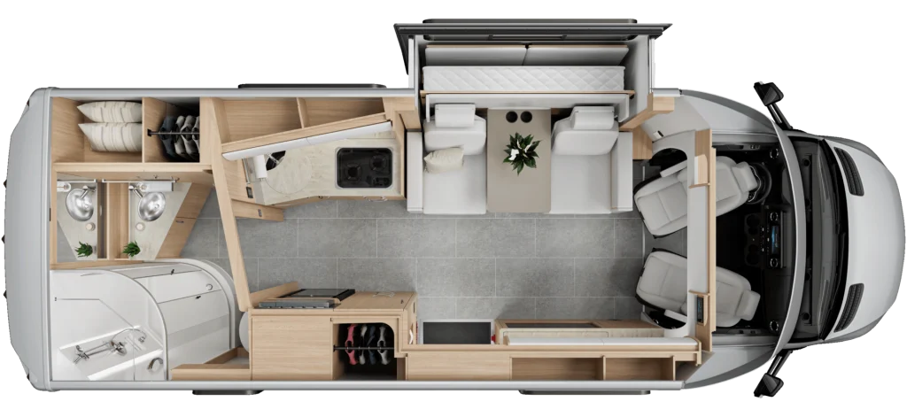 Leisure Travel Vans Unity MBL floorplan