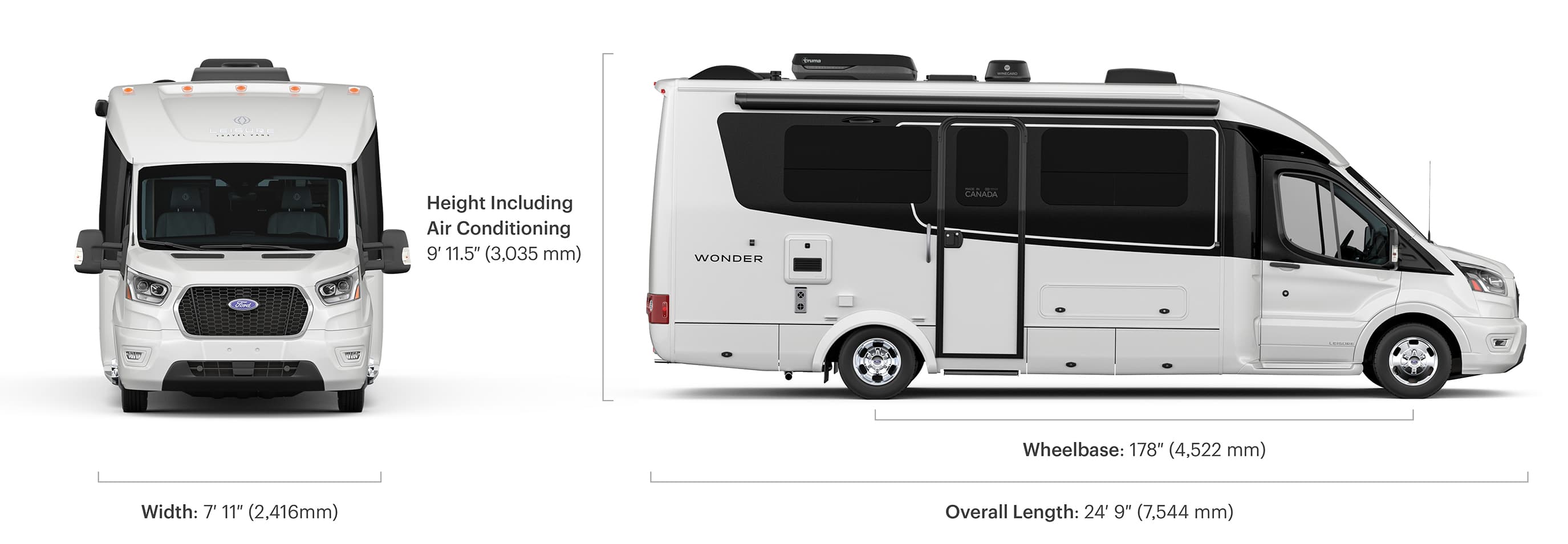 Wonder - Specifications - Leisure Travel Vans