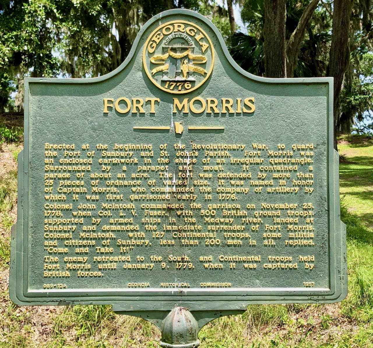 Historic Fort Morris, Sunbury, Georgia