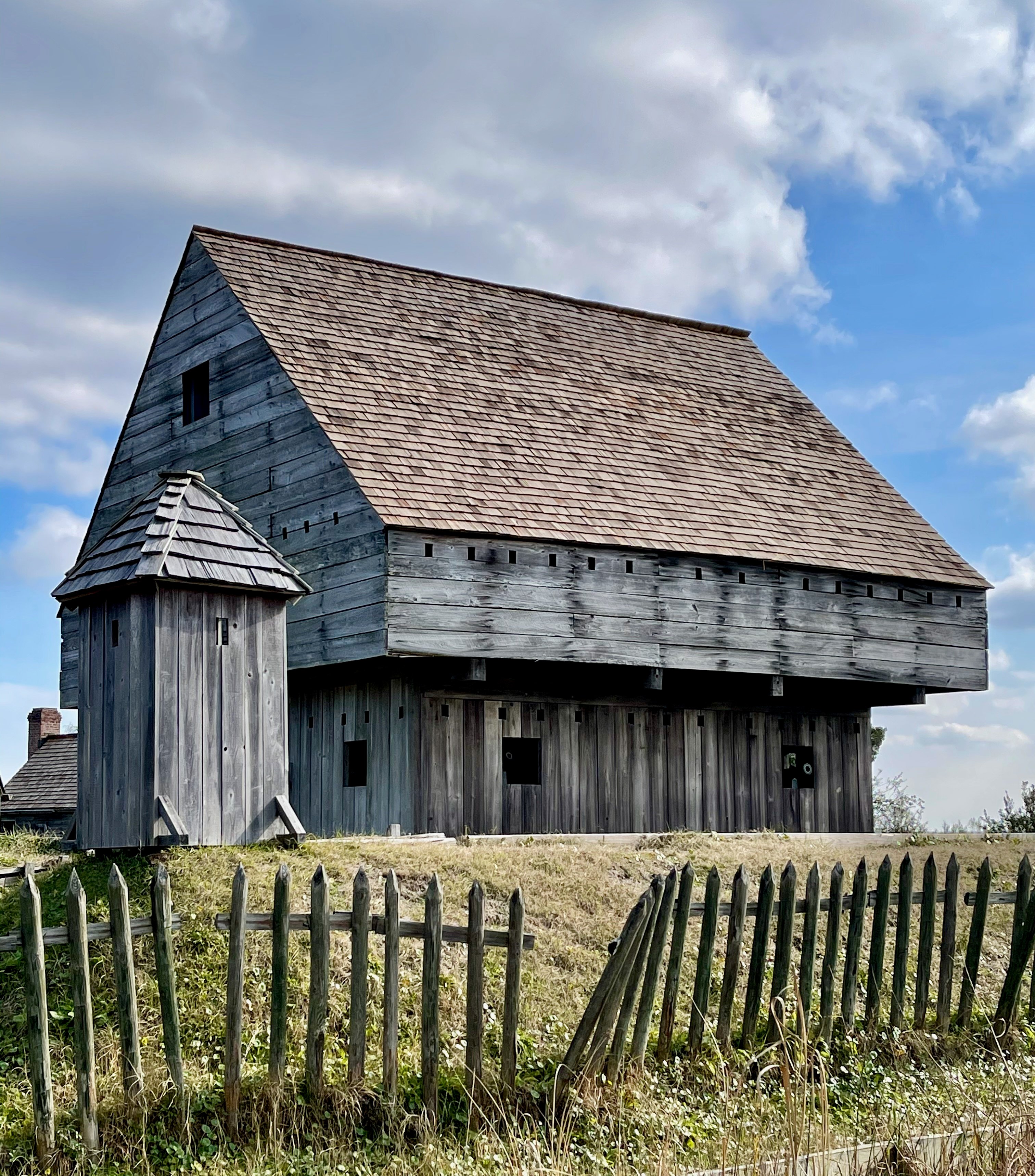 The 3-level Cypress Blockhouse at Fort King George