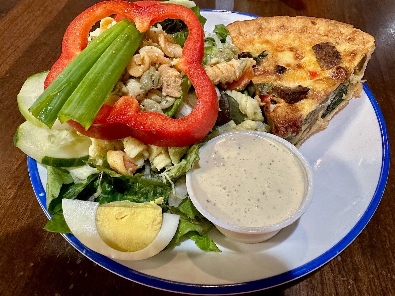 Breakfast Quiche at Cafe Fredericka