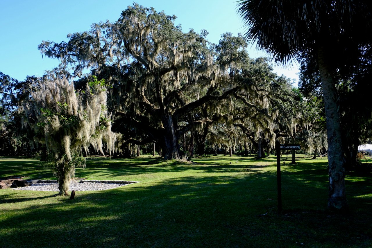 A partial view of the grounds on Fort Fredericka