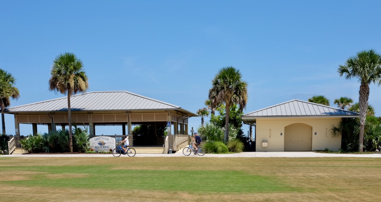 The Pavilion and Bath House at Great Dunes Beach Park, Jekyll Island, Georgia