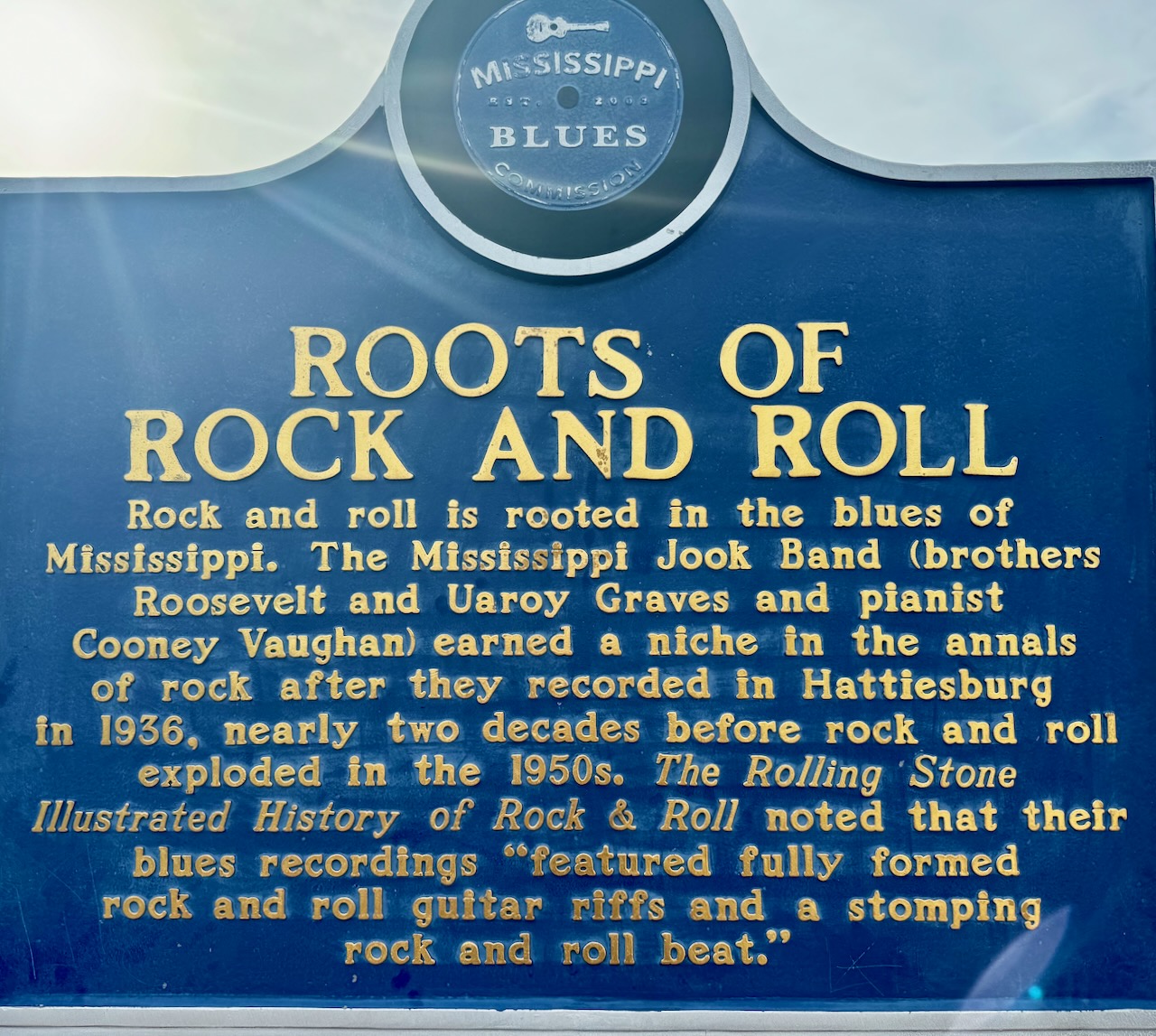 Rock and Roll Historic Marker, Hattiesburg, MS