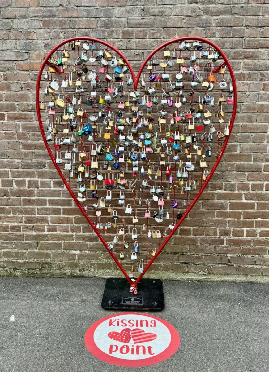 The Love Lock Kissing Point