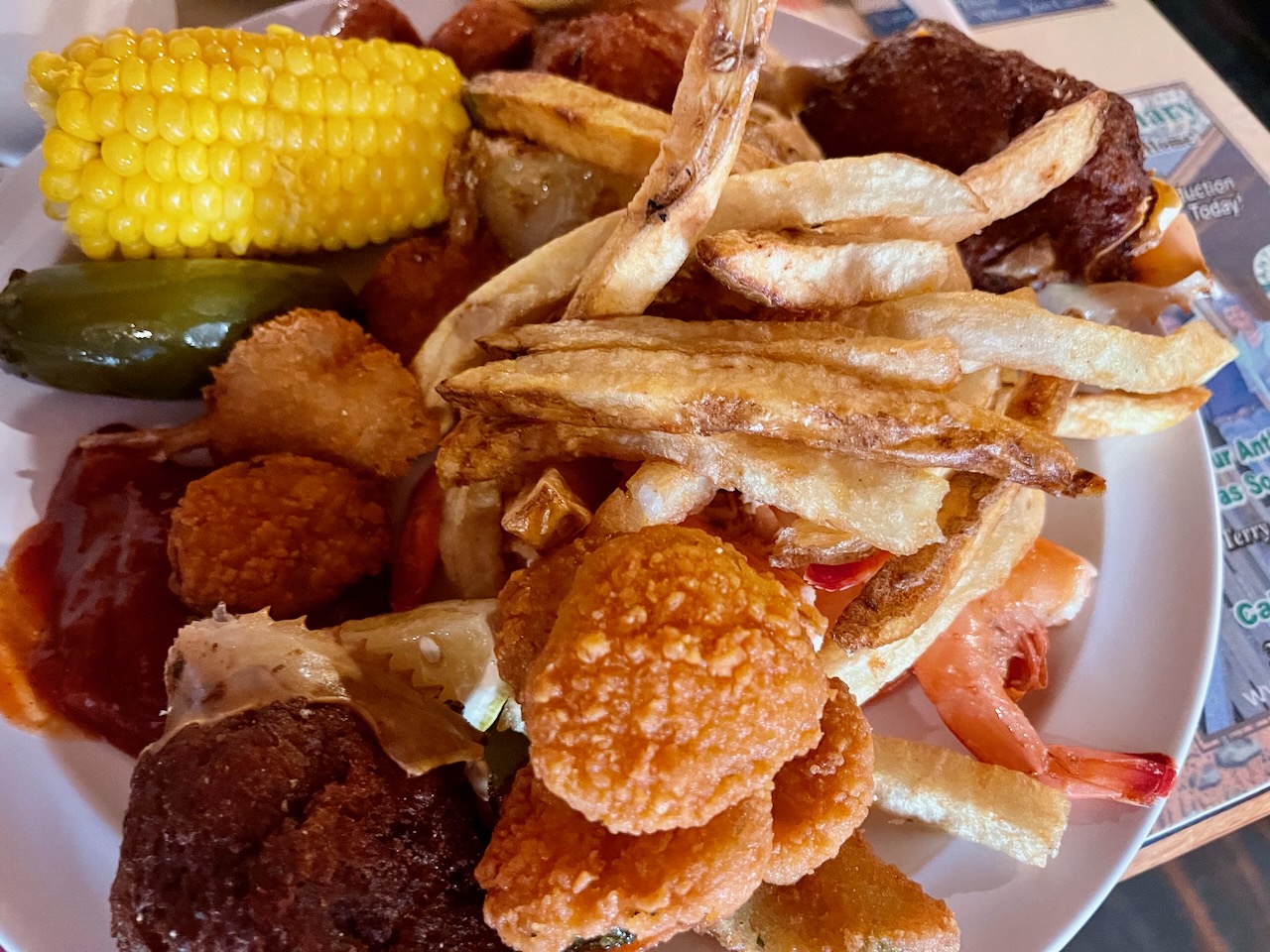 Buffet plate at Abe's Ole Feed House