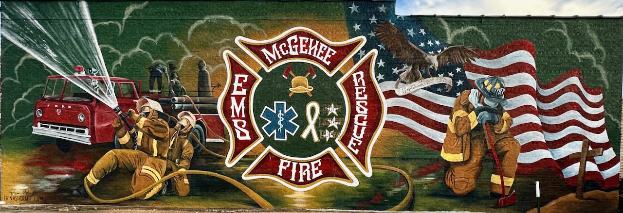 Erin Ashcraft mural at McGehee, AR