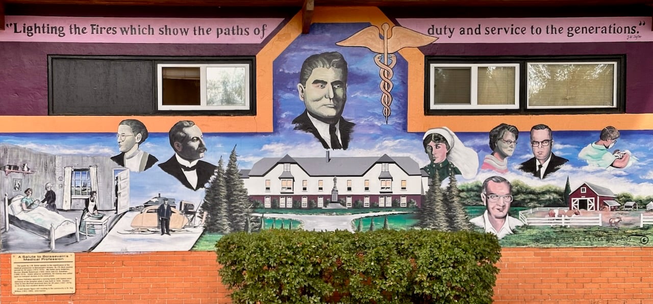 A tribute to the medical profession at Boissevain, Manitoba, Canada.