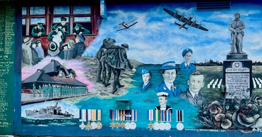 Boissevain, Red River Valley, Manitoba, War Memorial Mural