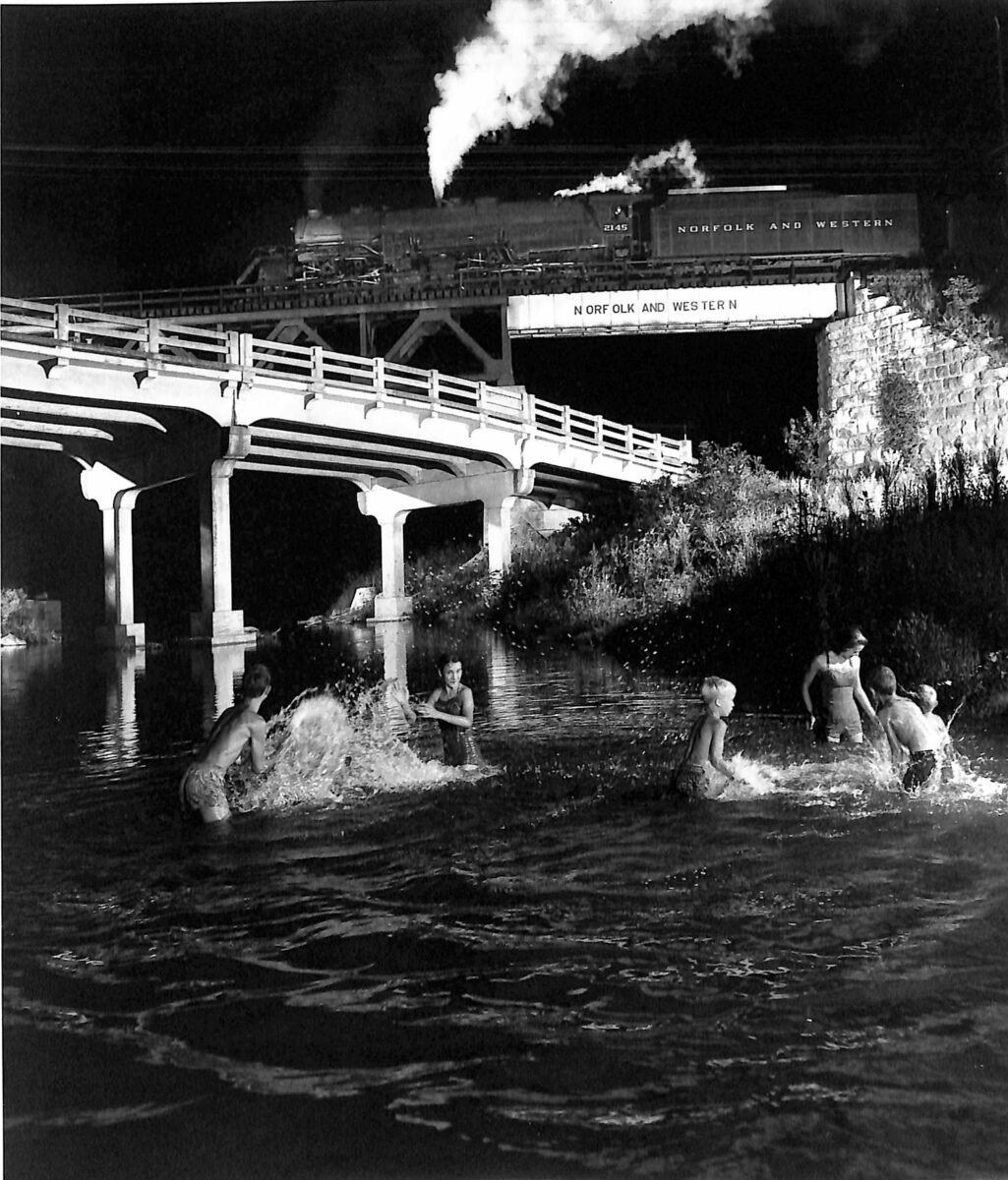 Train Crossing Bridge