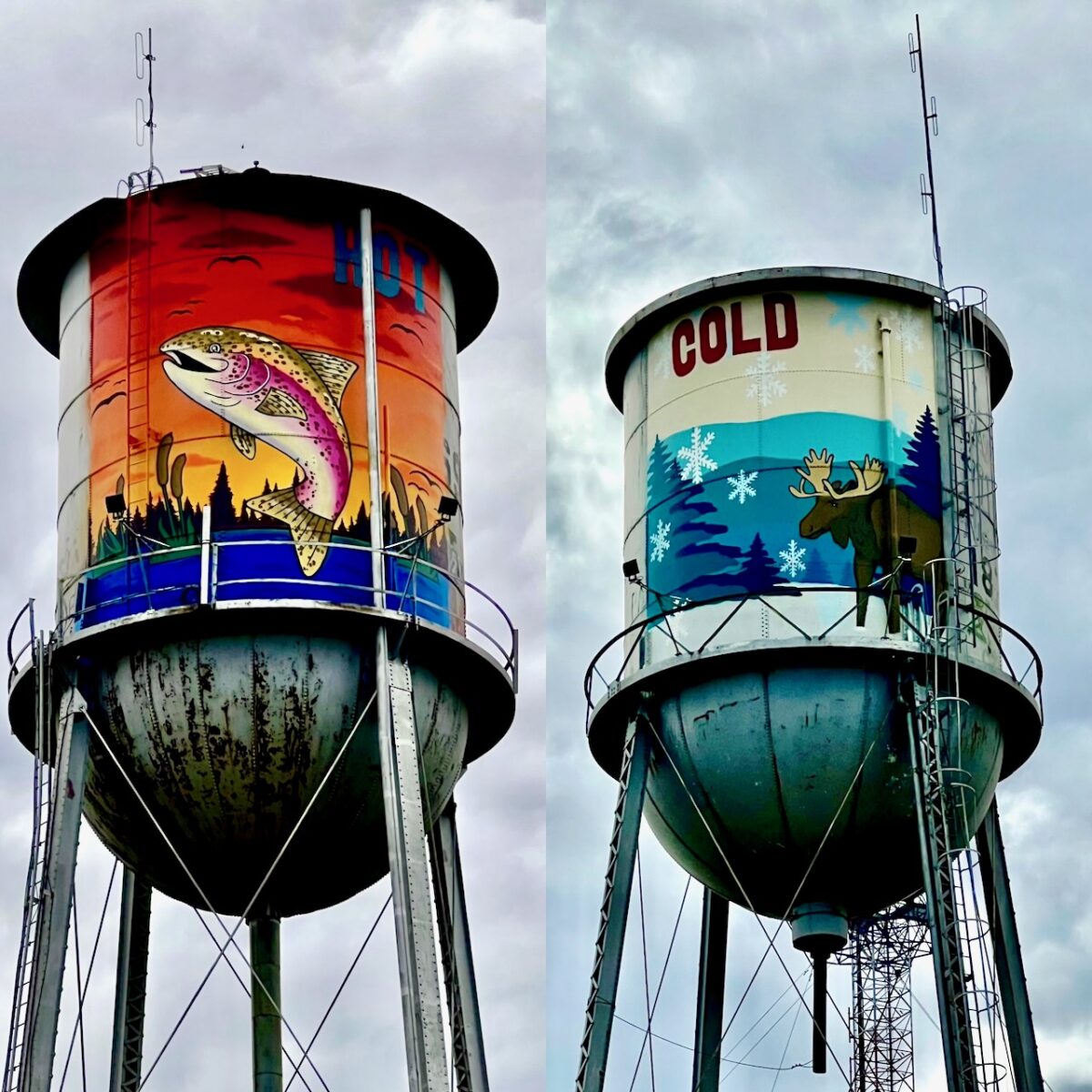 Water Tower Murals at Boissevain, MD