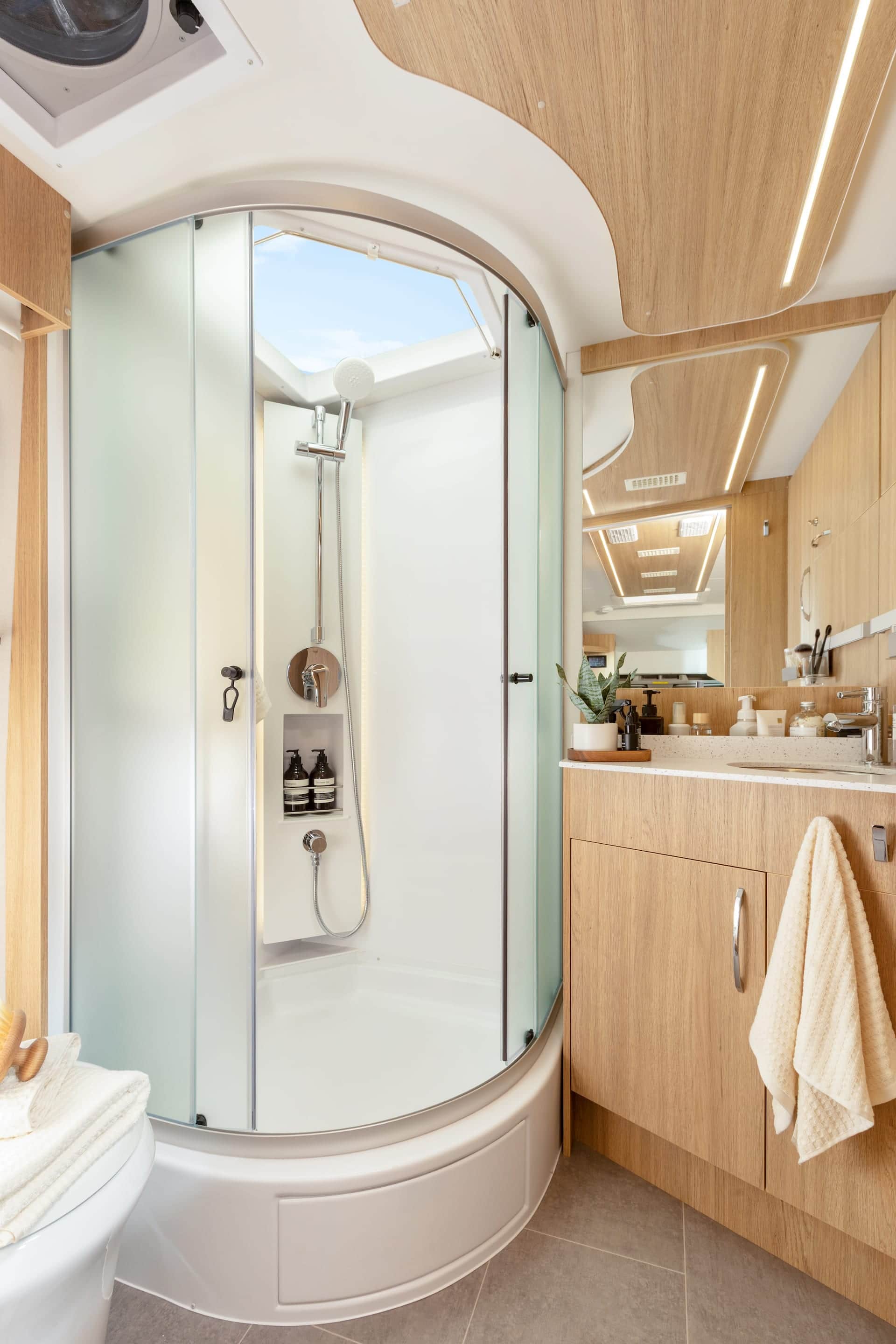 Residential style bathroom.