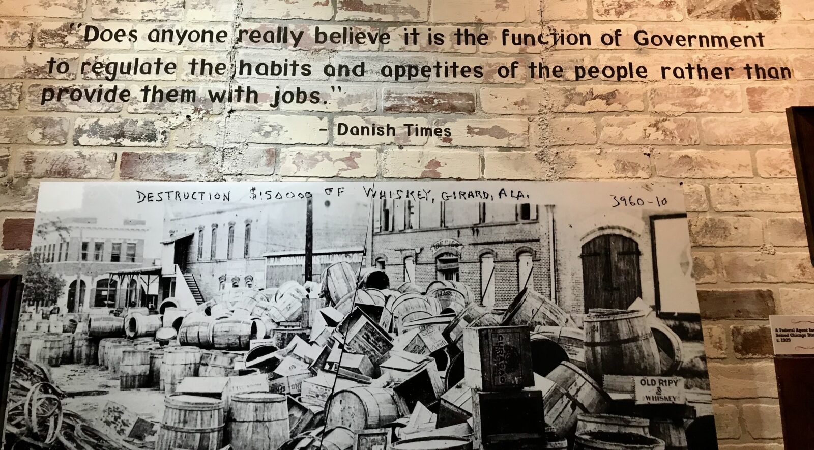 Danish Times Editorial about Alcohol and Prohibition