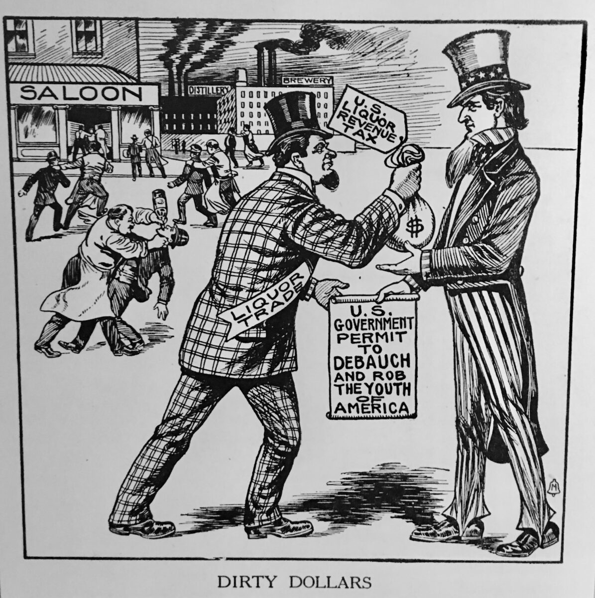 Poster, Dirty Dollars. Image courtesy of the American Prohibition Museum
