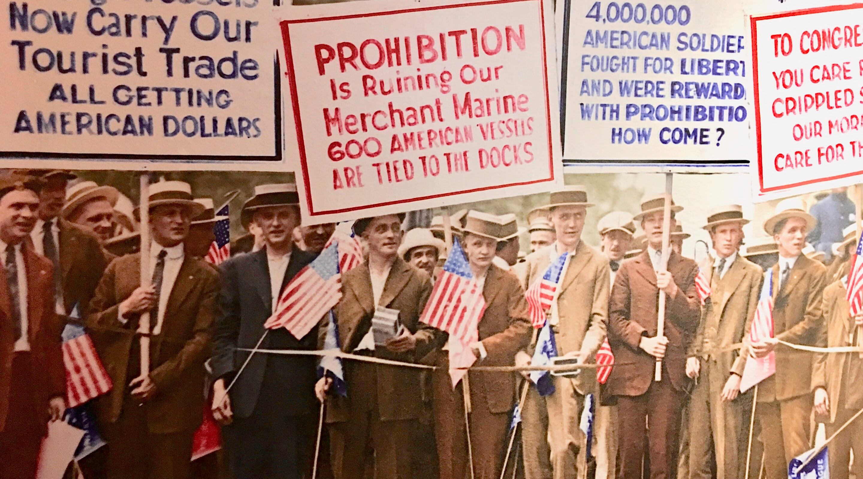 Prohibition protest poster, courtesy of the American Prohibition Museum at Savannah, Georgia