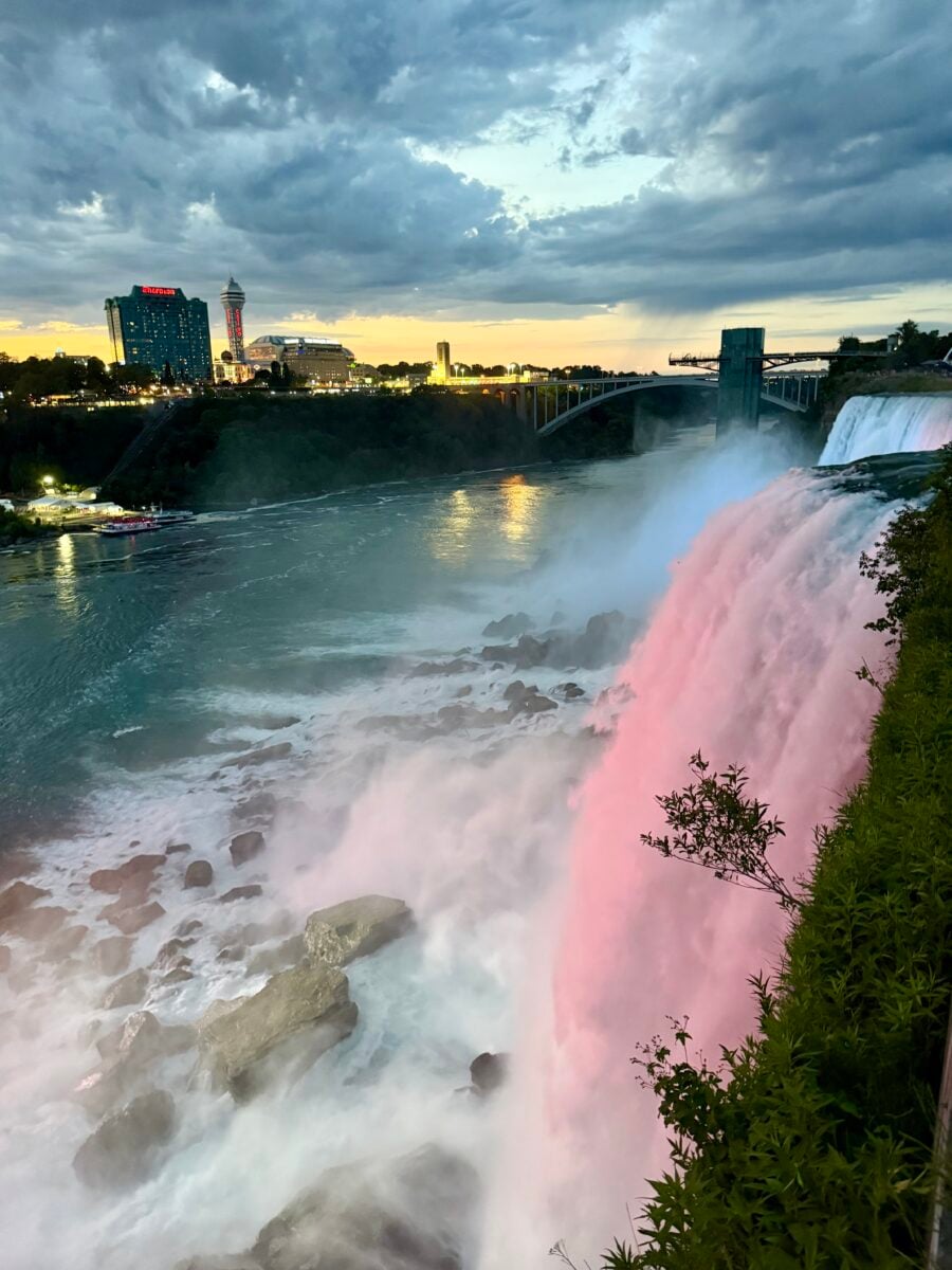 Niagara fall at night
