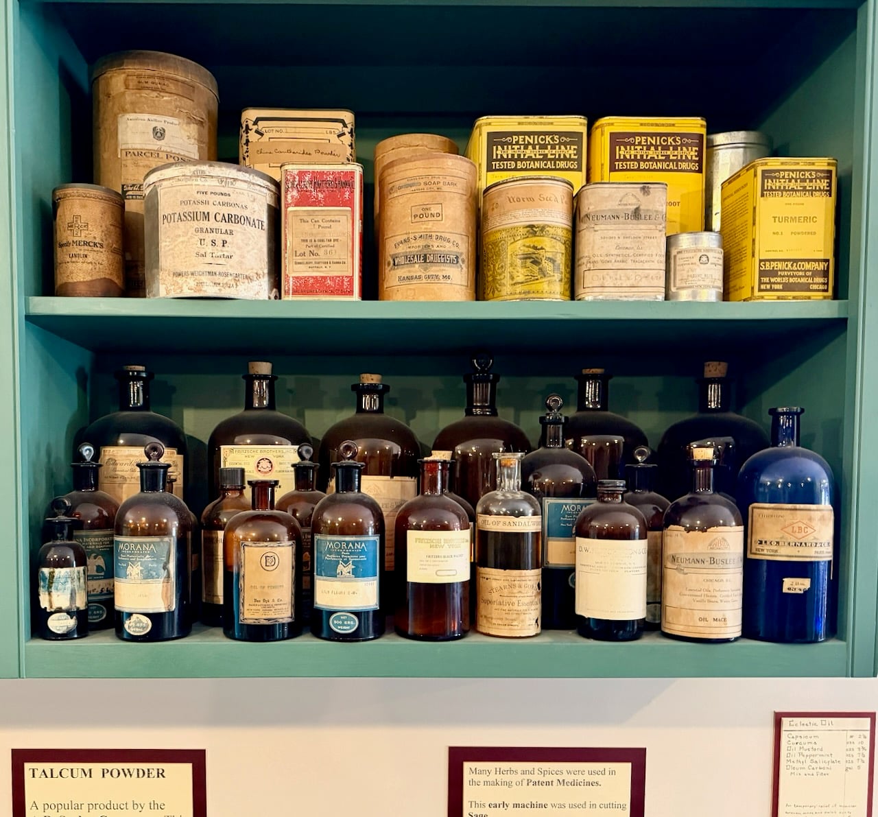 A partial view of materials from A.B. Seelye's workshops