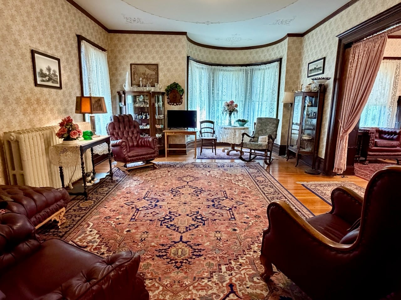 An interior view of the Seelye Mansion