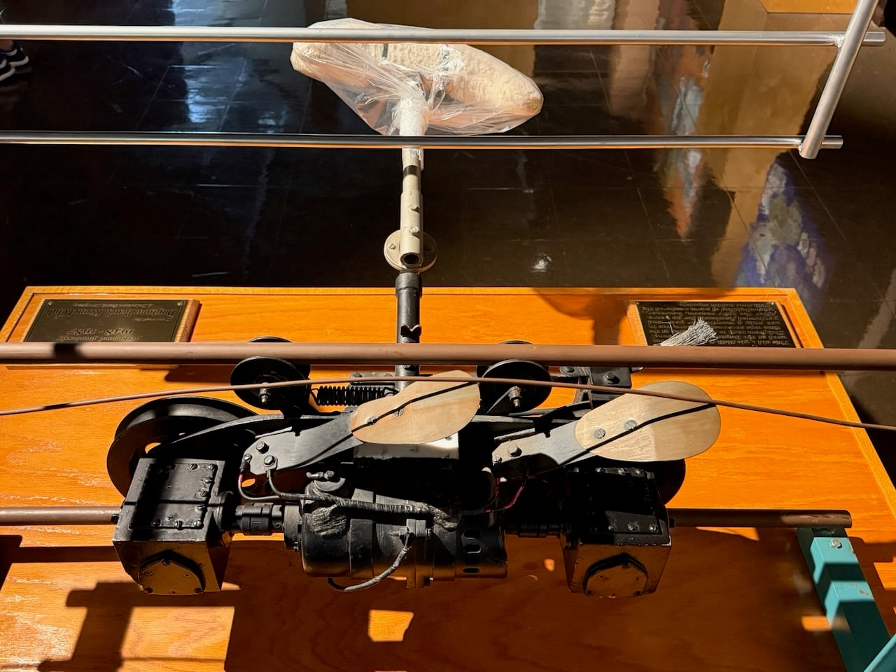 The mechanical lure at the Greyhound Hall of Fame Museum.