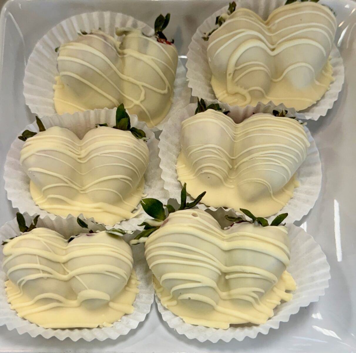 White Chocolate Strawberries at Russell Stovers